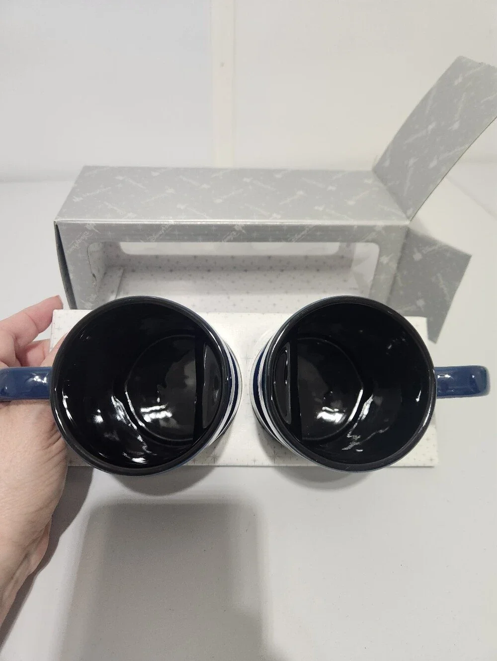 Disney Parks WALL·E and EVE Blue Mug Set